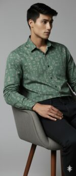 Casual Shirt Green - Image 3